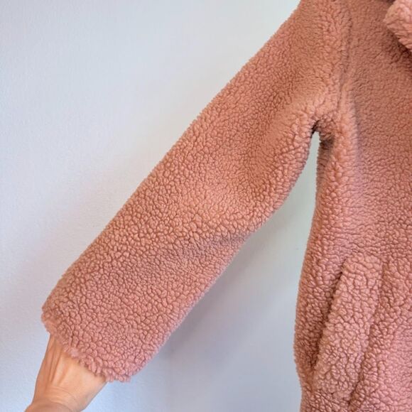 Sage the Label Sherpa Teddy Coat in Blush Pink size Medium - Picture 6 of 11